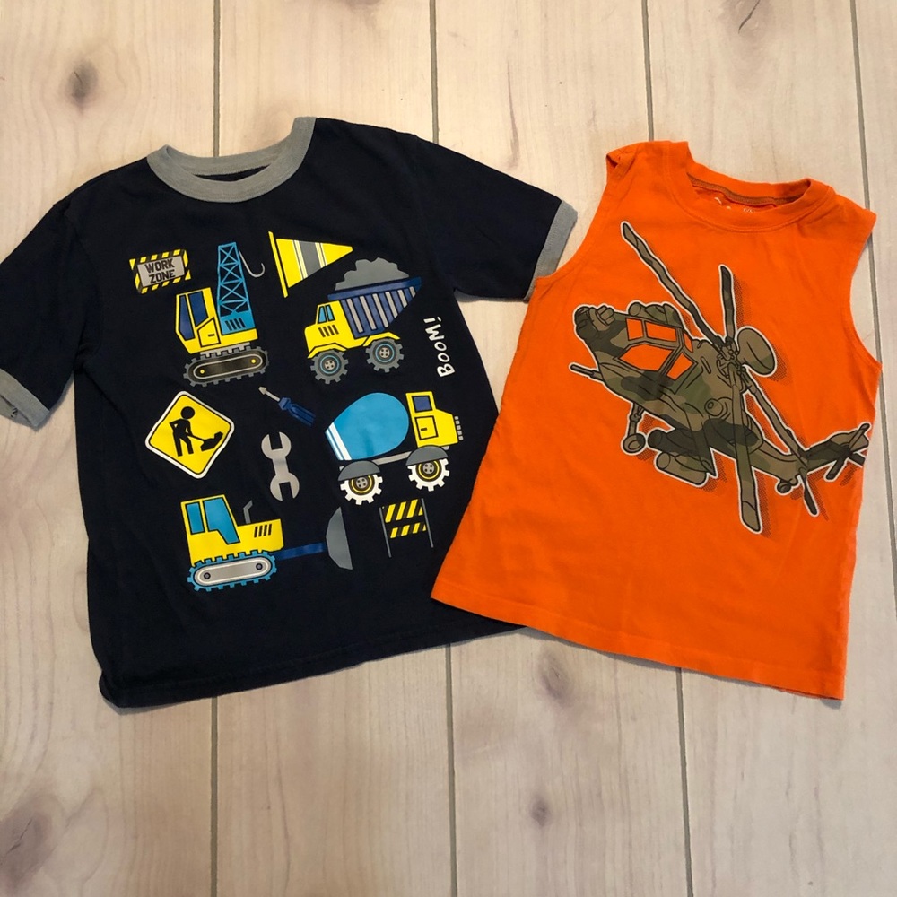 Boys shirts short sleeve/sleeveless